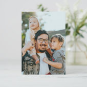 Aangepaste foto bedankkaart (Staand voorkant)