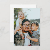 Aangepaste foto bedankkaart (Voorkant / Achterkant)