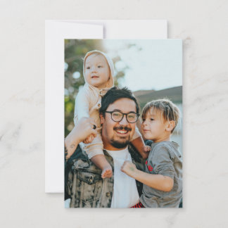 Aangepaste foto bedankkaart