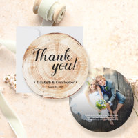 Aangepaste foto Bedankt Rustic Wedding