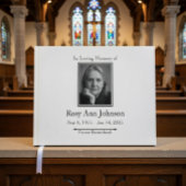 Aangepaste foto begrafenis gastenboek - in liefdev