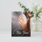 Aangepaste foto bellen in het nieuwe jaar feestdagenkaart (Staand voorkant)