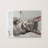 Aangepaste foto Best Cat Ever Custom Pet Jigzaag Legpuzzel (Horizontaal)