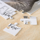 Aangepaste foto Best Cat Ever Custom Pet Jigzaag Legpuzzel (Zijkant)