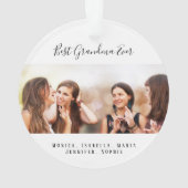 Aangepaste foto Best Grandma Ever kleinkids Ornament (achterkant)