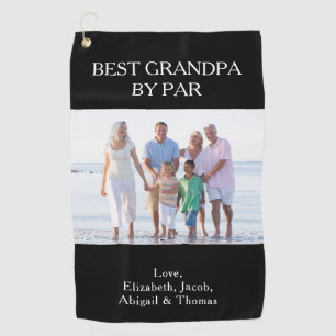 Aangepaste foto Best Grandpa by Par Golfhanddoek