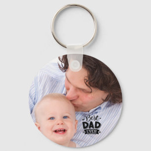 Aangepaste foto BESTE DAD OOIT Fathers Day Cadeau Sleutelhanger