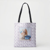 Aangepaste foto Beste hond Mam Draagtas (Voorkant)