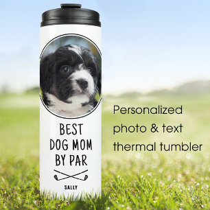 Aangepaste foto Beste hond papa door Par White Thermosbeker