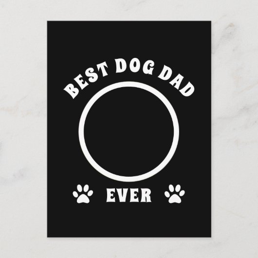 Aangepaste foto beste hond vader ooit briefkaart (Voorkant)