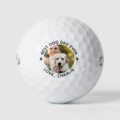 Aangepaste foto beste hond vader ooit golfballen (Voorkant)