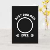 Aangepaste foto beste hond vader ooit kaart (Gele Bloem)