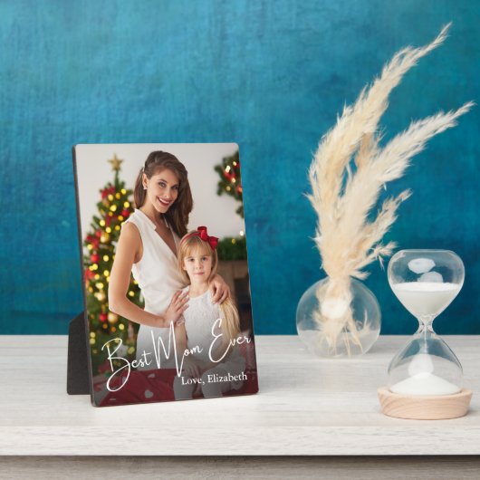 Aangepaste foto beste mam ooit fotoplaat (Zijkant)
