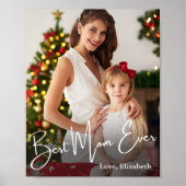 Aangepaste foto beste mam ooit poster (Voorkant)