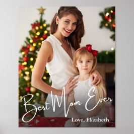 Aangepaste foto beste mam ooit poster