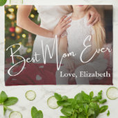 Aangepaste foto beste mam ooit theedoek (Gevouwen)