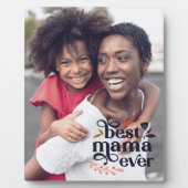 Aangepaste foto beste mama ooit fotoplaat (Voorkant)