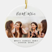 Aangepaste foto Beste MMA voor Kerstmis Keramisch Ornament (Voorkant)