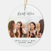 Aangepaste foto Beste MMA voor Kerstmis Keramisch Ornament (Links)