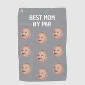 Aangepaste foto Beste moeder door par Gepersonalis Golfhanddoek (Voorkant)