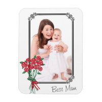 Aangepaste Foto Beste Mum Rose Boeket