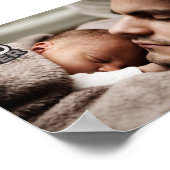 Aangepaste foto Beste pap ooit Poster (Hoek)