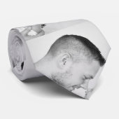 Aangepaste foto Beste pap ooit Stropdas (Opgerold)