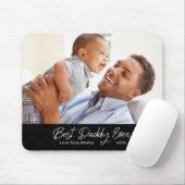 Aangepaste foto Beste Papa Ever Mousepad Muismat (Met muis)