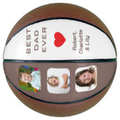 Aangepaste foto beste vader ooit basketbal (Voorkant)