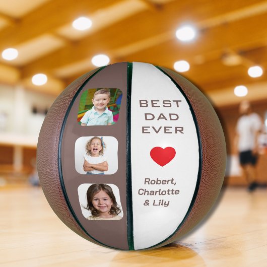 Aangepaste foto beste vader ooit basketbal