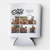 Aangepaste foto beste vader ooit blikjeskoeler (Voorkant)