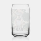 Aangepaste foto beste vader ooit blikvorm glas (Voorkant)