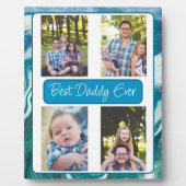 Aangepaste foto beste vader ooit fotoplaat (Voorkant)