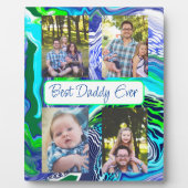 Aangepaste foto beste vader ooit fotoplaat (Voorkant)