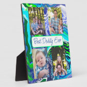 Aangepaste foto beste vader ooit fotoplaat (Zijkant)