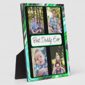 Aangepaste foto beste vader ooit fotoplaat (Zijkant)