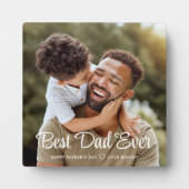Aangepaste foto beste vader ooit fotoplaat (Voorkant)