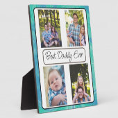 Aangepaste foto beste vader ooit fotoplaat (Zijkant)