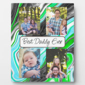 Aangepaste foto beste vader ooit fotoplaat (Voorkant)