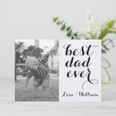 Aangepaste foto beste vader ooit Happy Vaderdag Kaart (Staand voorkant)