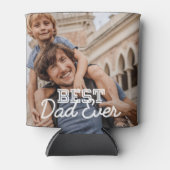 Aangepaste foto beste vader ooit Modern Cool Stitc Blikjeskoeler (Voorkant)