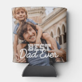 Aangepaste foto beste vader ooit Modern Cool Stitc Blikjeskoeler (Achterkant)