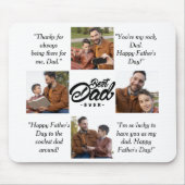 Aangepaste foto beste vader ooit muismat (Voorkant)