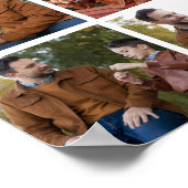 Aangepaste foto beste vader ooit poster (Hoek)