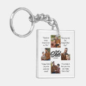 Aangepaste foto beste vader ooit sleutelhanger (Voorkant Links)