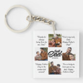Aangepaste foto beste vader ooit sleutelhanger (Voorkant)