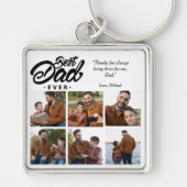 Aangepaste foto beste vader ooit sleutelhanger (Voorkant)
