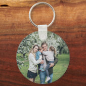 Aangepaste foto Beste vader ooit Sleutelhanger (Voorkant)