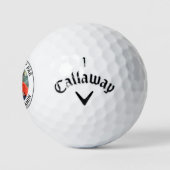 Aangepaste foto Beste vader, zwart wit Golfballen (Logo)