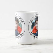 Aangepaste foto Beste vader, zwart wit Koffiemok (Center)